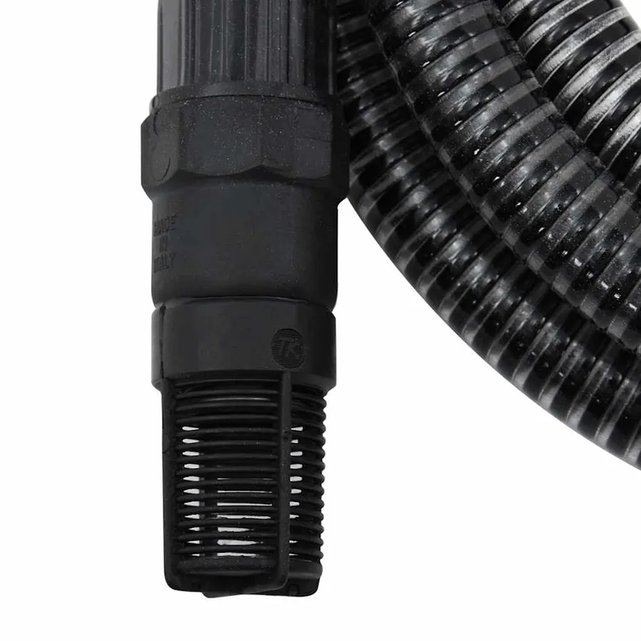 Tuyau d'aspiration avec raccords en PVC noir 1" 10 m PVC - 5