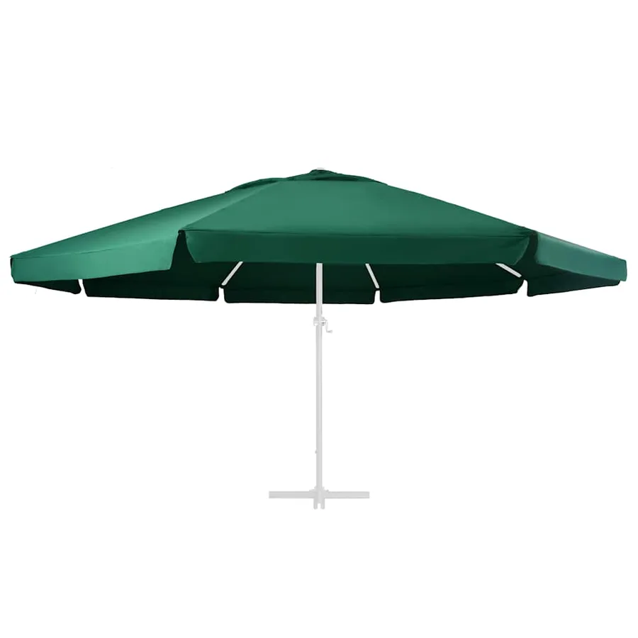 Tissu de remplacement pour parasol d'extérieur Vert 610 cm - 3