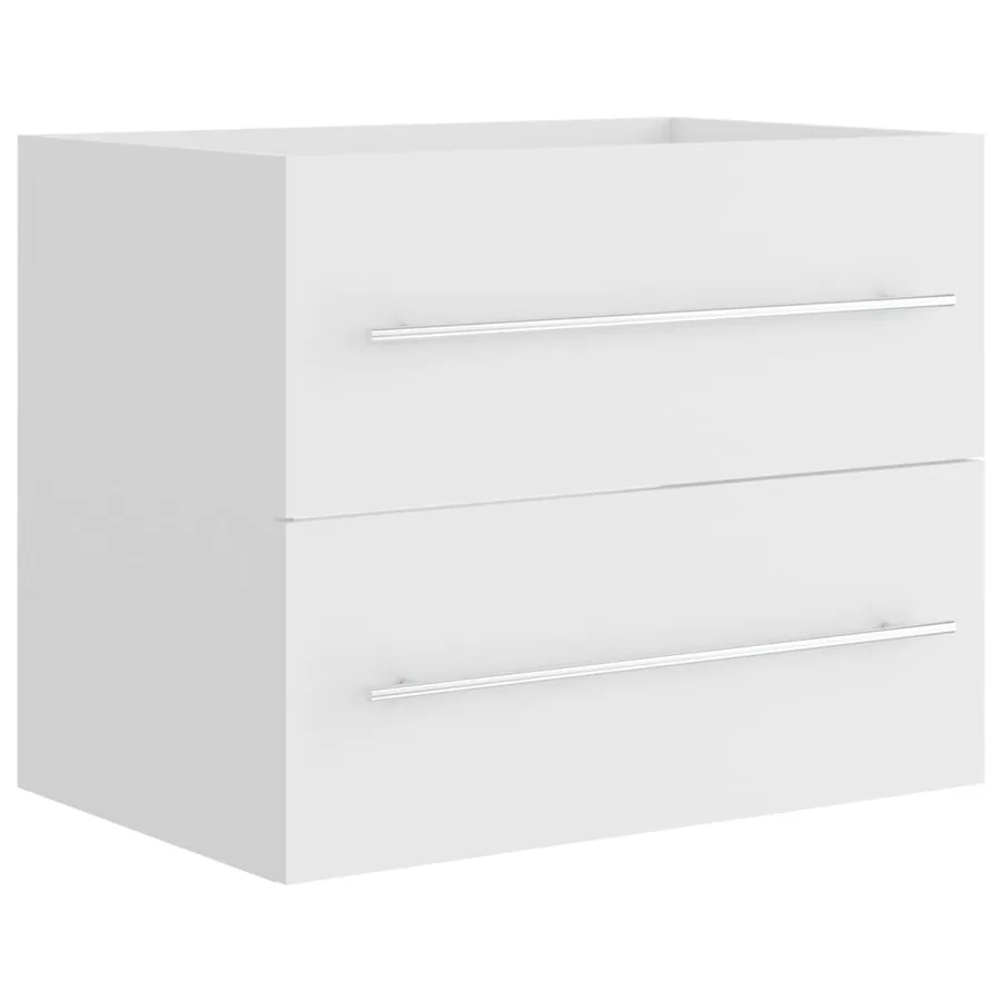 Armoire d'évier Blanc 60x38,5x48 cm Bois d’ingénierie - 2