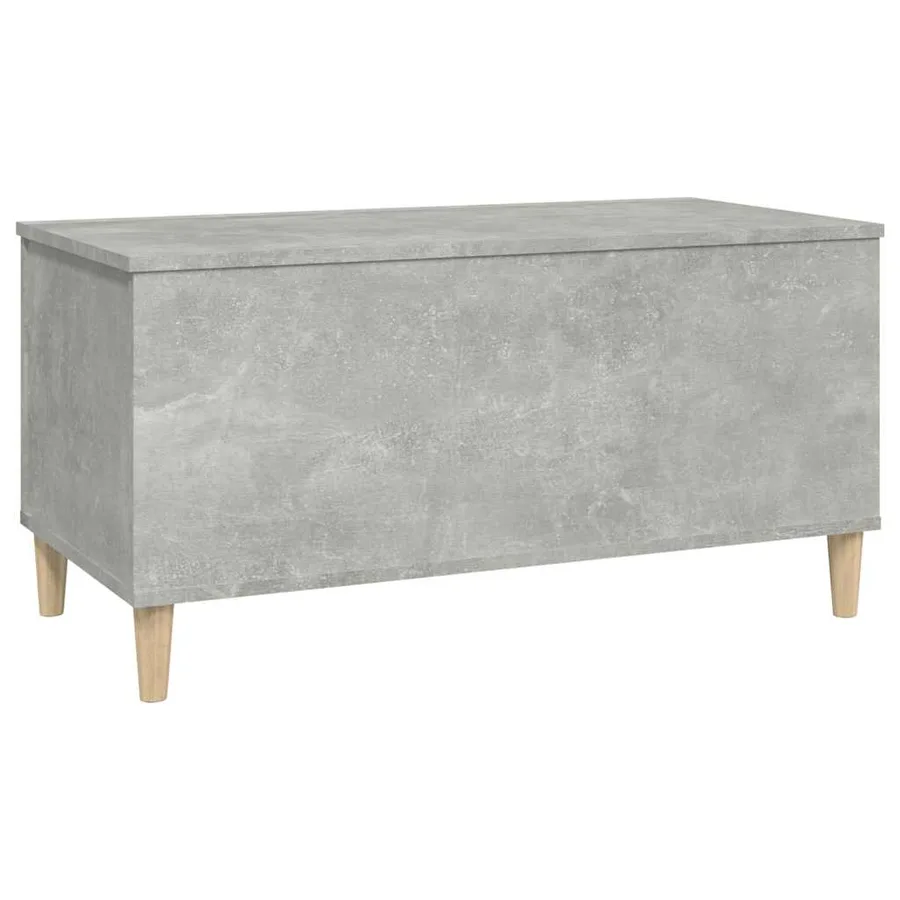 Table basse Gris béton 90x44,5x45 cm Bois d'ingénierie - 4