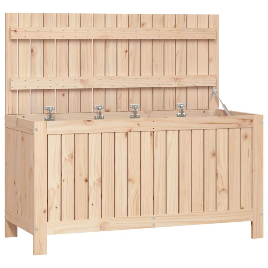 Boîte de rangement de jardin 115x49x60 cm Bois massif de pin - 2