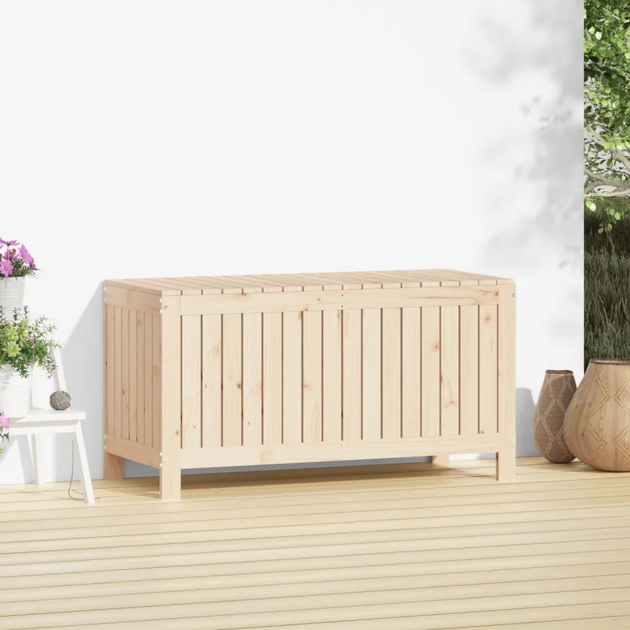 Boîte de rangement de jardin 115x49x60 cm Bois massif de pin - 3