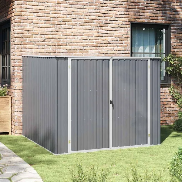 Abri de jardin Gris 195x198x159 cm Métal galvanisé