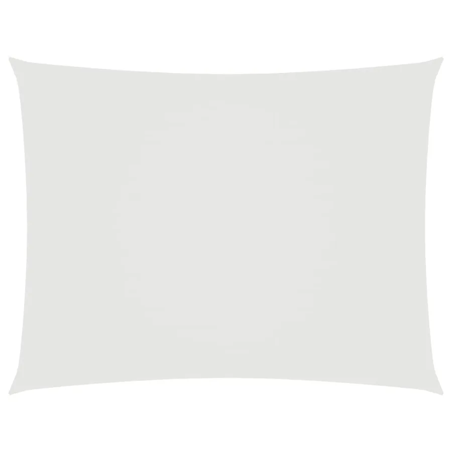 Voile de parasol tissu oxford rectangulaire 6x7 m blanc - 2