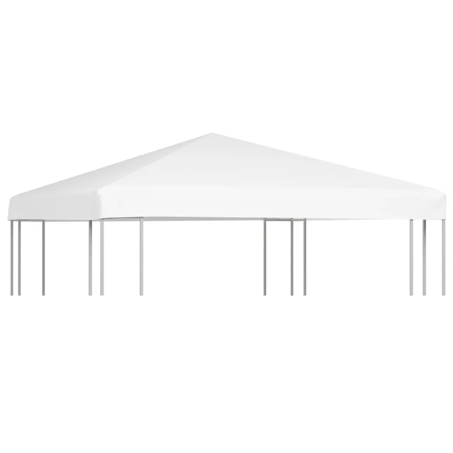 Toile de toit de belvédère 270 g/m² 3x3 m Blanc - 2