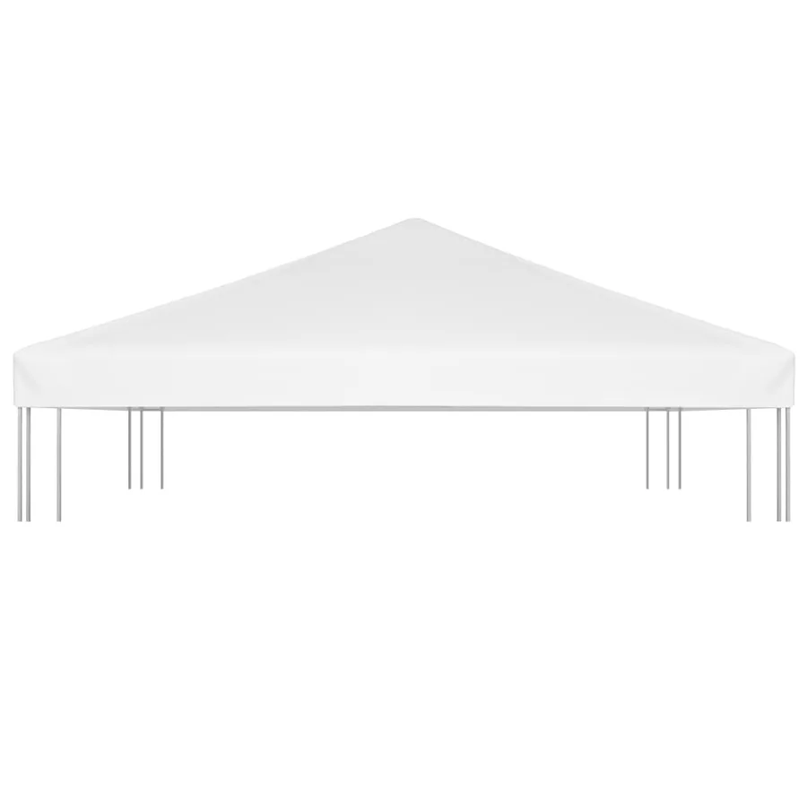 Toile de toit de belvédère 270 g/m² 3x3 m Blanc - 3