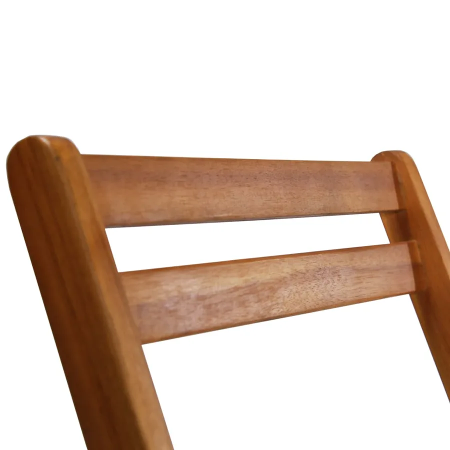 Chaises de bistro d'extérieur lot de 2 Bois d'acacia solide - 5