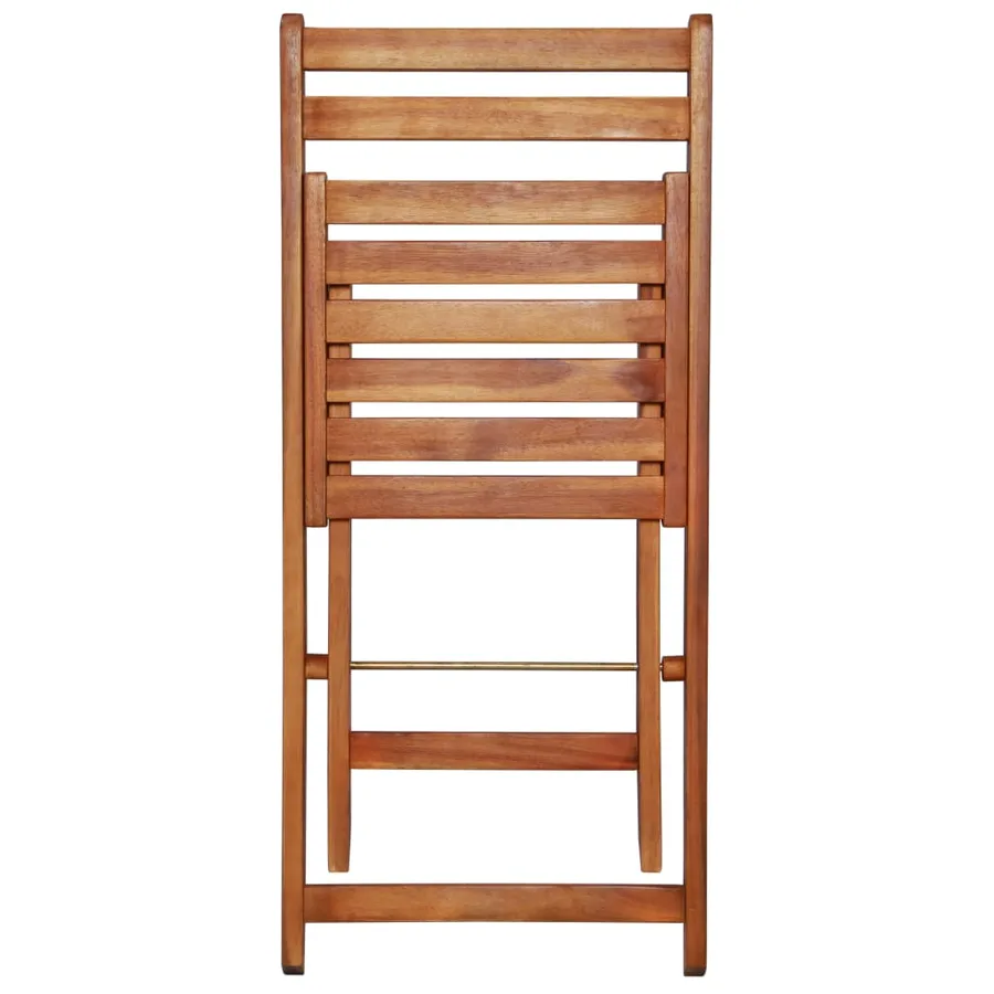Chaises de bistro d'extérieur lot de 2 Bois d'acacia solide - 7