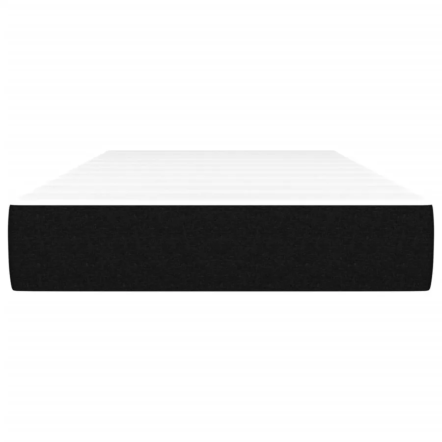 Matelas de lit à ressorts ensachés fermeté moyenne Noir 90x190x20 cm Tissu - 3