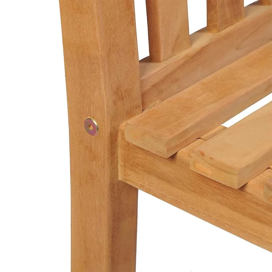 Ensemble à manger de jardin 4 pcs Bois de teck massif - 8