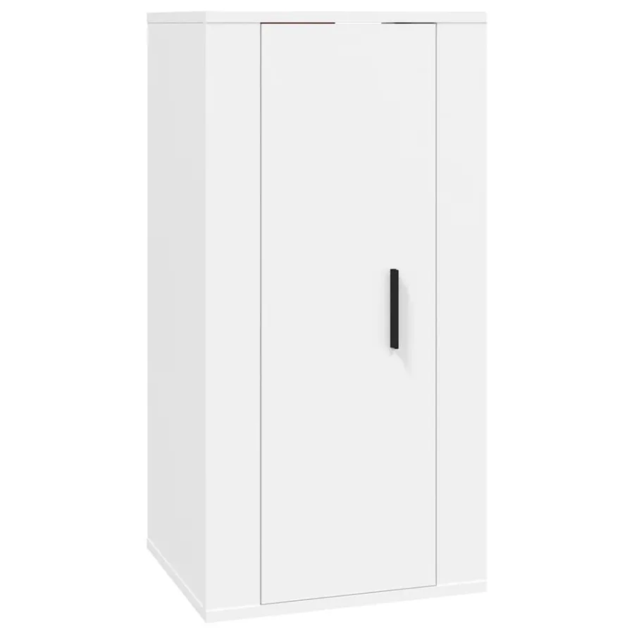 Ensemble de meubles TV 5 pcs Blanc Bois d'ingénierie - 7