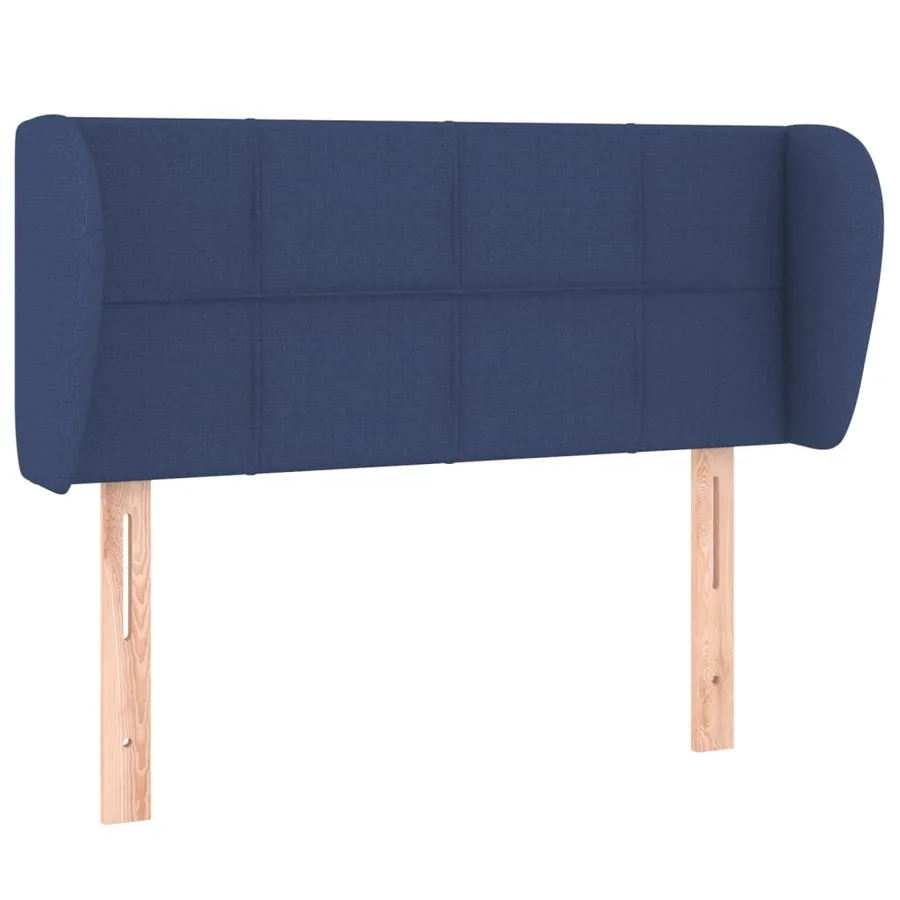 Tête de lit avec oreilles Bleu 103x23x78/88 cm Tissu - 2