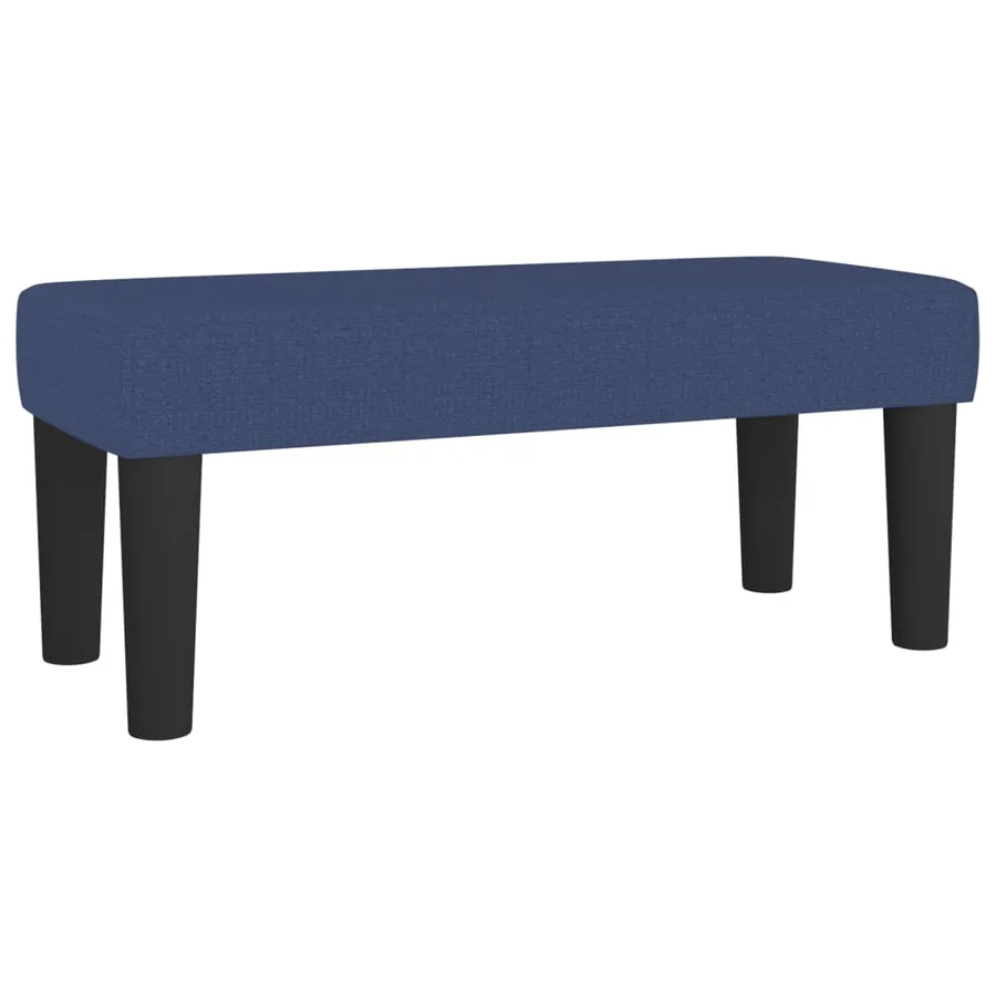 Sommier à lattes de lit avec matelas Bleu 80x200 cm Tissu - 8