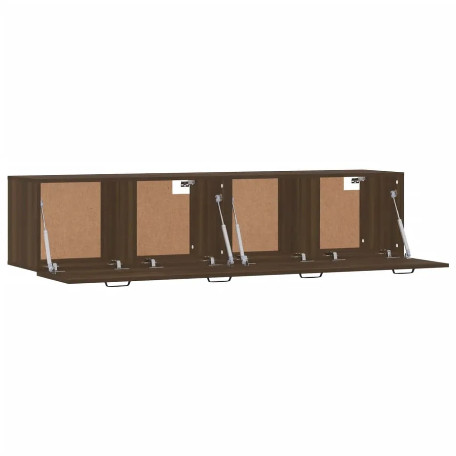 Armoires murales 2pcs Chêne brun 60x36,5x35cm Bois d'ingénierie - 5