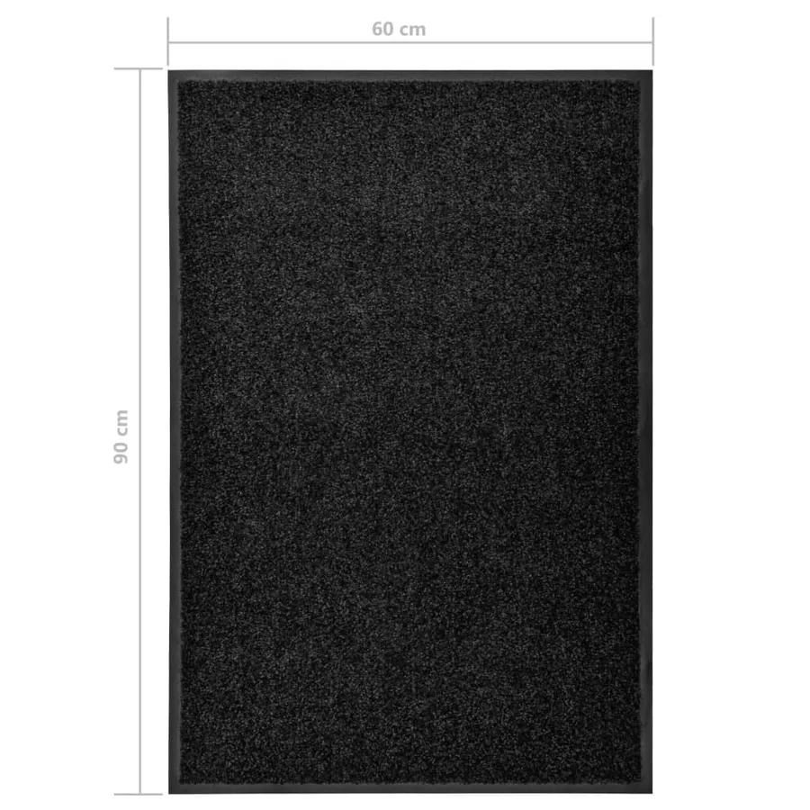 Paillasson lavable Noir 60x90 cm - 6