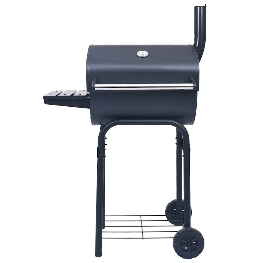 Gril barbecue au charbon avec étagère inférieure Noir - 2