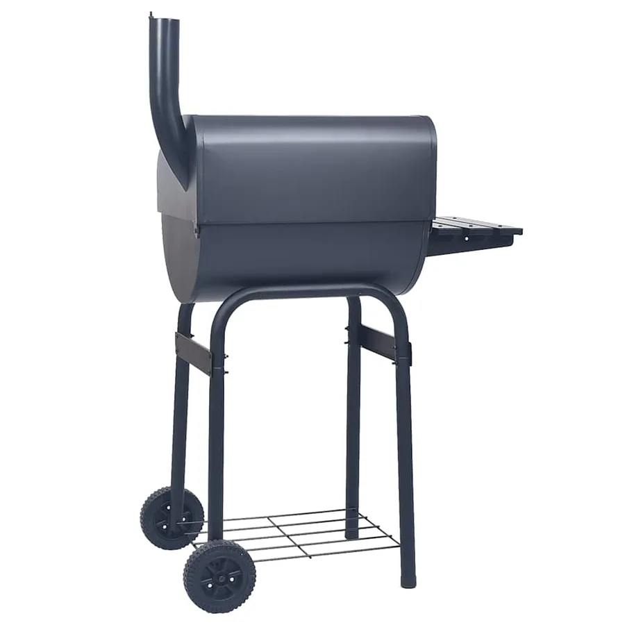 Gril barbecue au charbon avec étagère inférieure Noir - 4