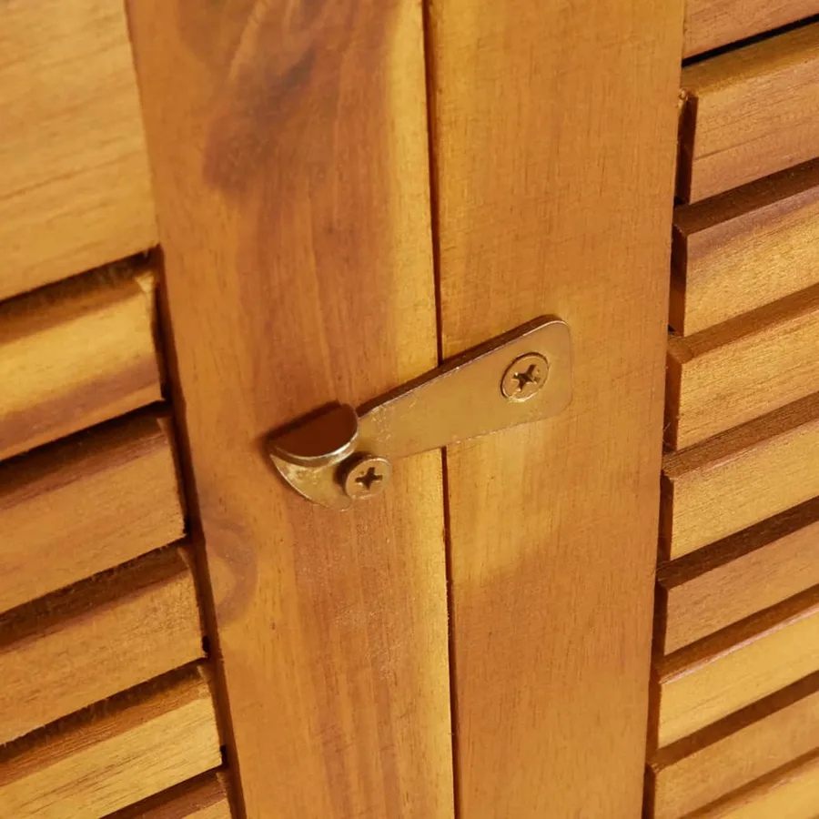 Boîte de rangement de jardin 210x87x104 cm bois massif d'acacia - 7