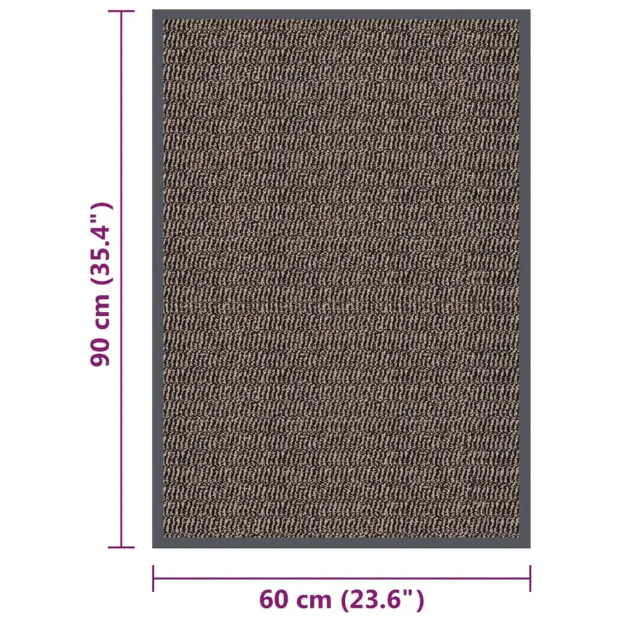 Paillasson touffeté 60x90 cm Marron foncé - 5