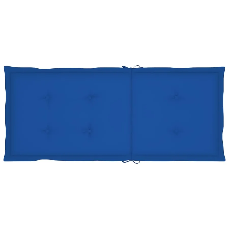 Chaises inclinables de jardin et coussins lot de 8 Teck solide - 7