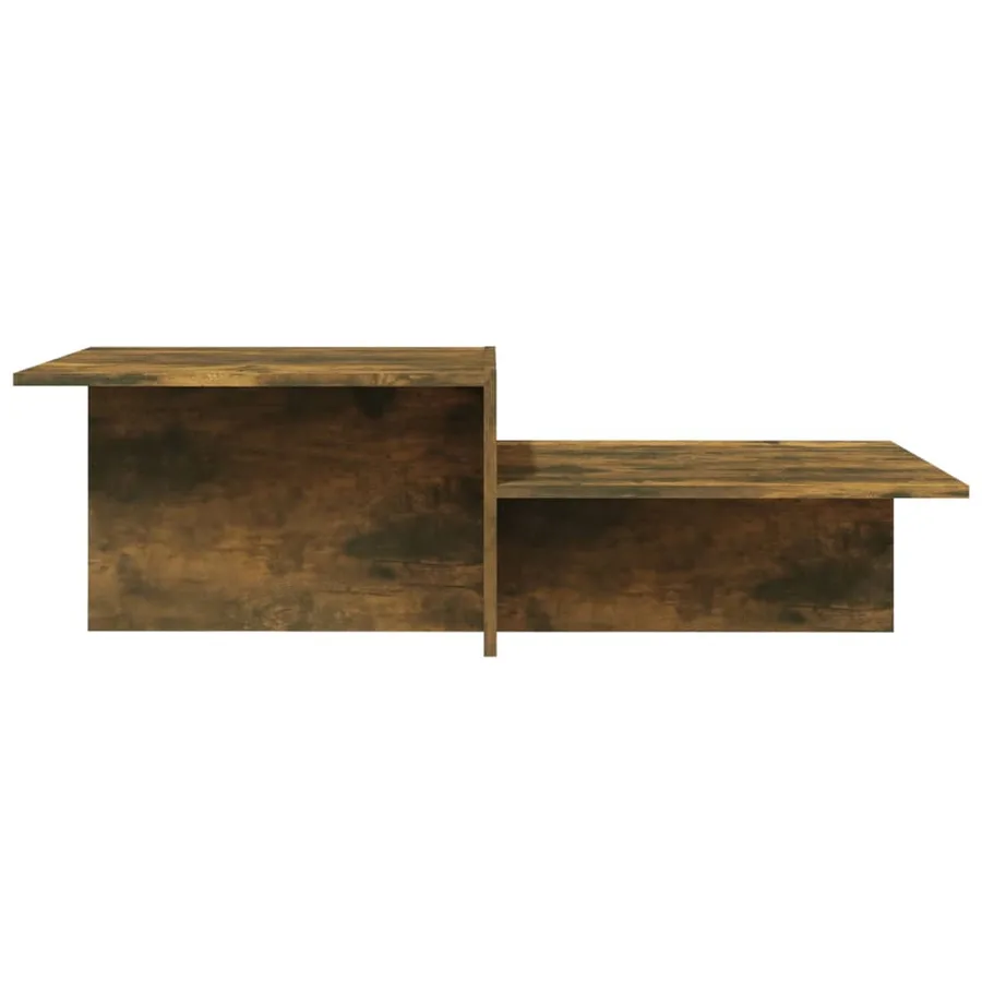 Table basse Chêne fumé 111,5x50x33 cm Bois d'ingénierie - 5