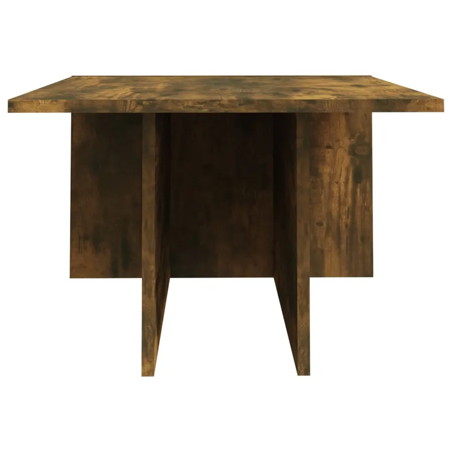 Table basse Chêne fumé 111,5x50x33 cm Bois d'ingénierie - 6