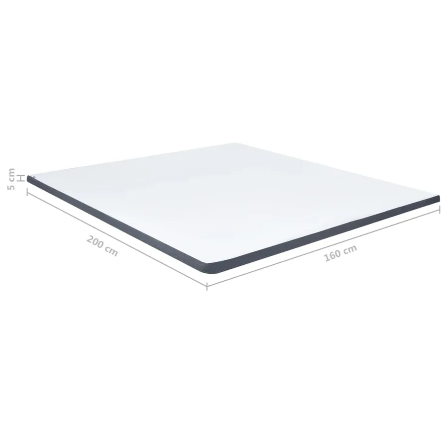 Surmatelas de sommier tapissier 200x160x5 cm mi-doux - 9