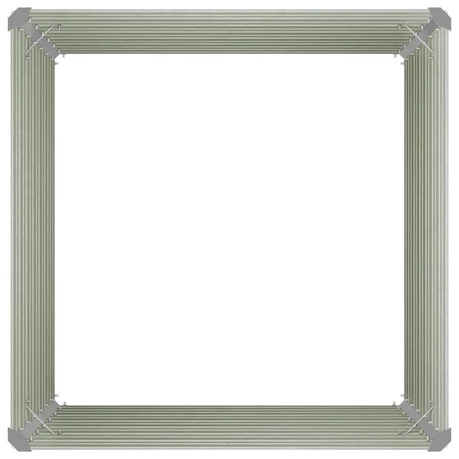 Jardinière surélevée Marron 100x100x77 cm Acier galvanisé - 9
