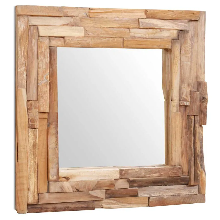 Miroir décoratif Teck 60x60 cm Carré - 3