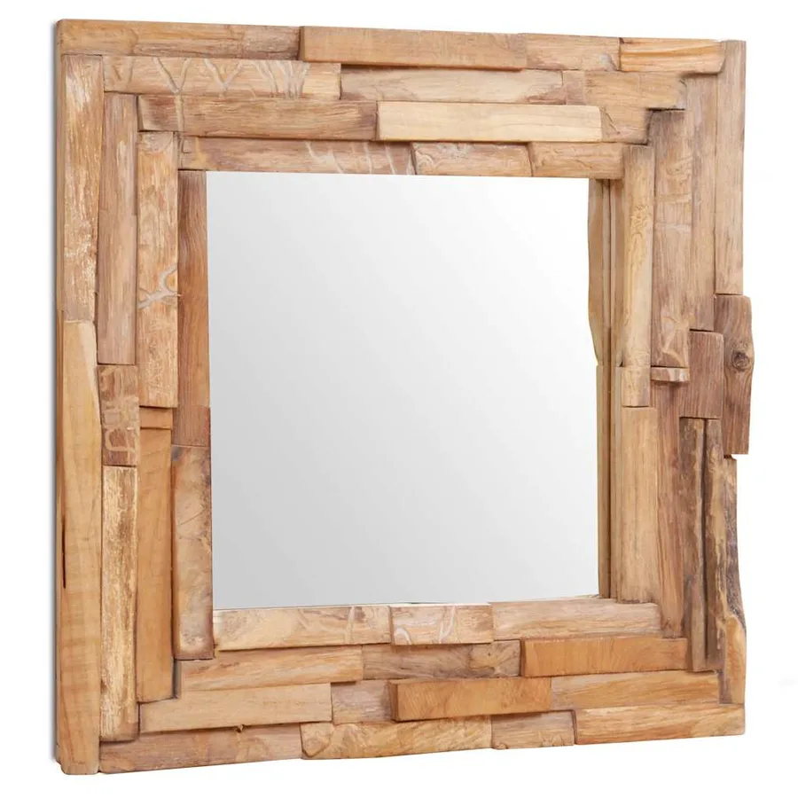 Miroir décoratif Teck 60x60 cm Carré - 4