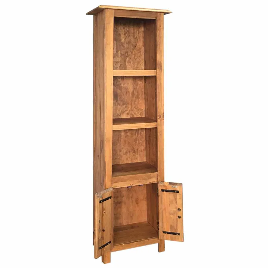 Meuble de salle de bain autoportant Bois pin massif 48x32x170cm - 4