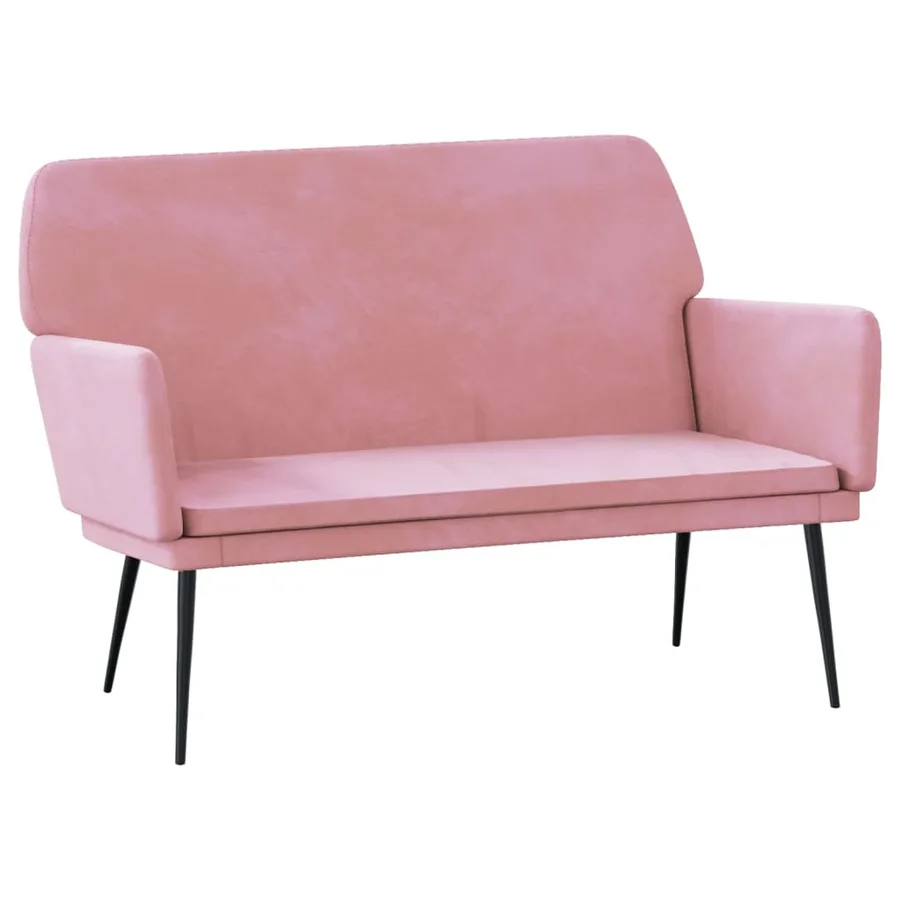 Banc Rose 108x79x79 cm Velours - 2