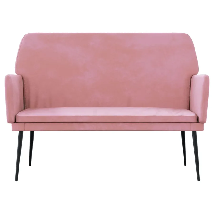 Banc Rose 108x79x79 cm Velours - 3