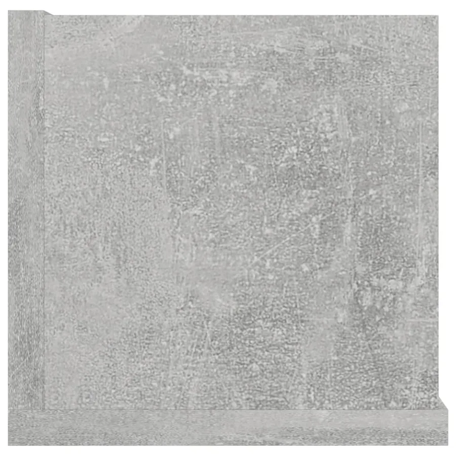 Étagère murale à CD Gris béton 100x18x18 cm Bois d'ingénierie - 5
