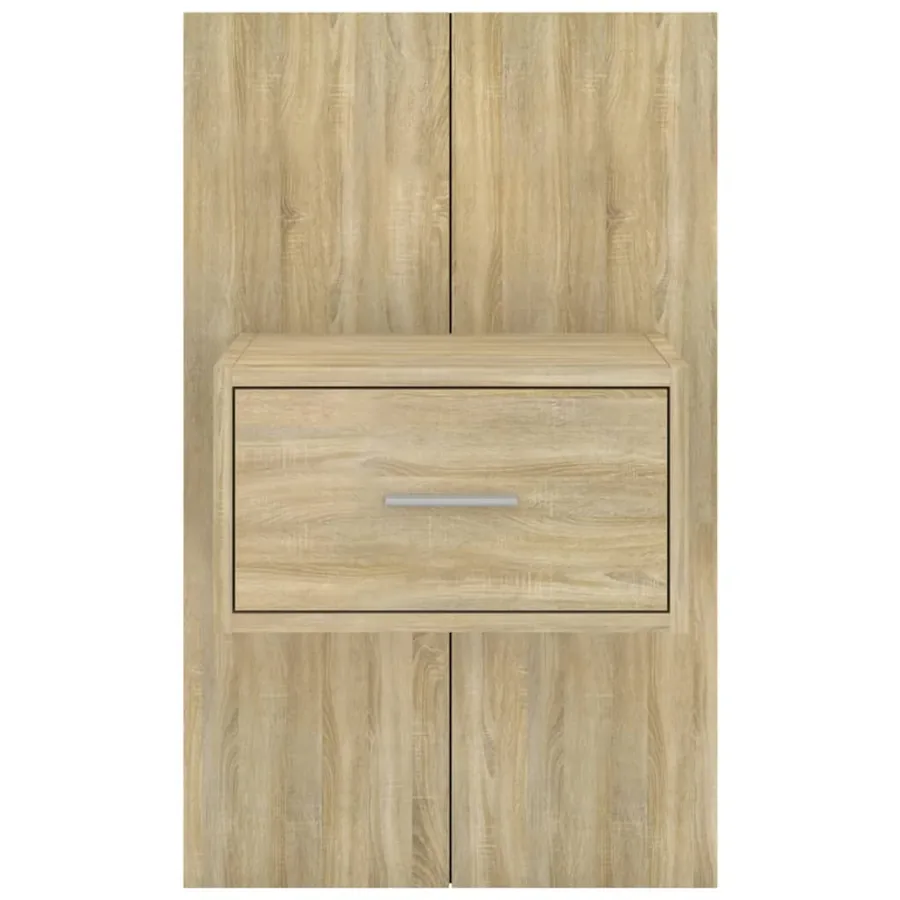 Tables de chevet murales 2 pcs Chêne sonoma - 5