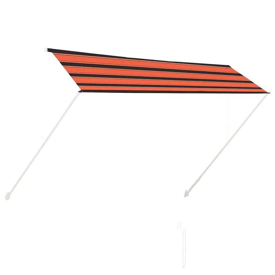 Auvent rétractable 300x150 cm Orange et marron - 2