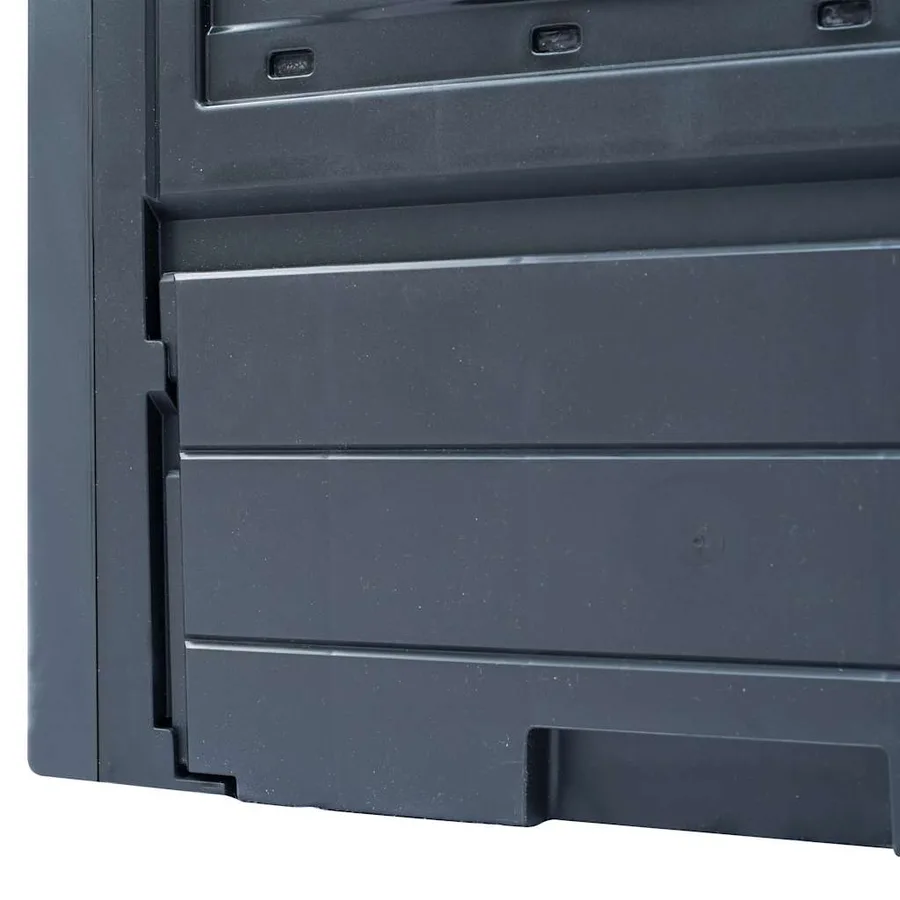 Composteurs de jardin 3 pcs Gris 60x60x73 cm 780 L - 6
