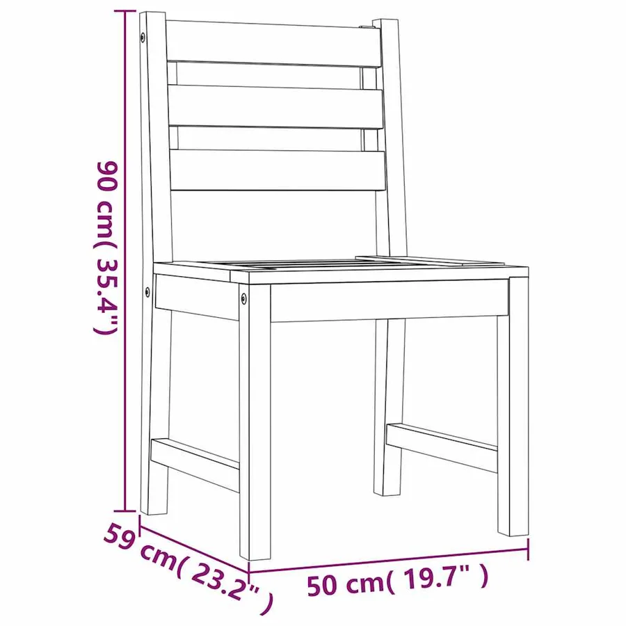 Ensemble à manger de jardin 3 pcs Bois de teck massif - 9