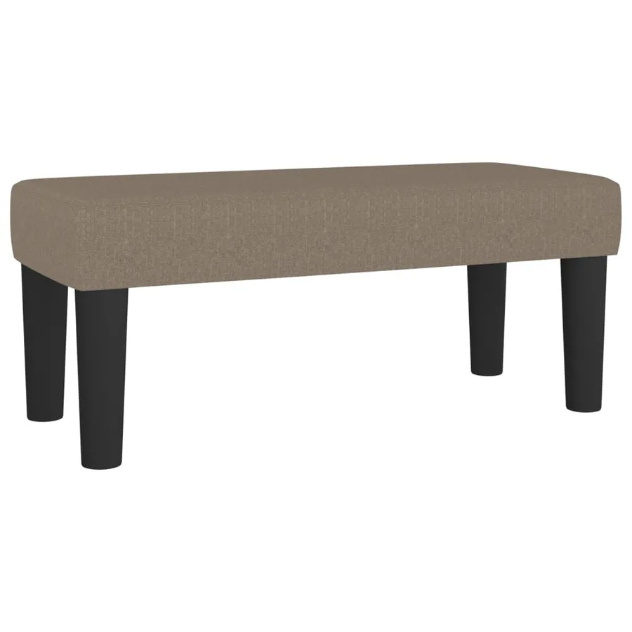 Sommier à lattes de lit avec matelas Taupe 120x200 cm Tissu - 7
