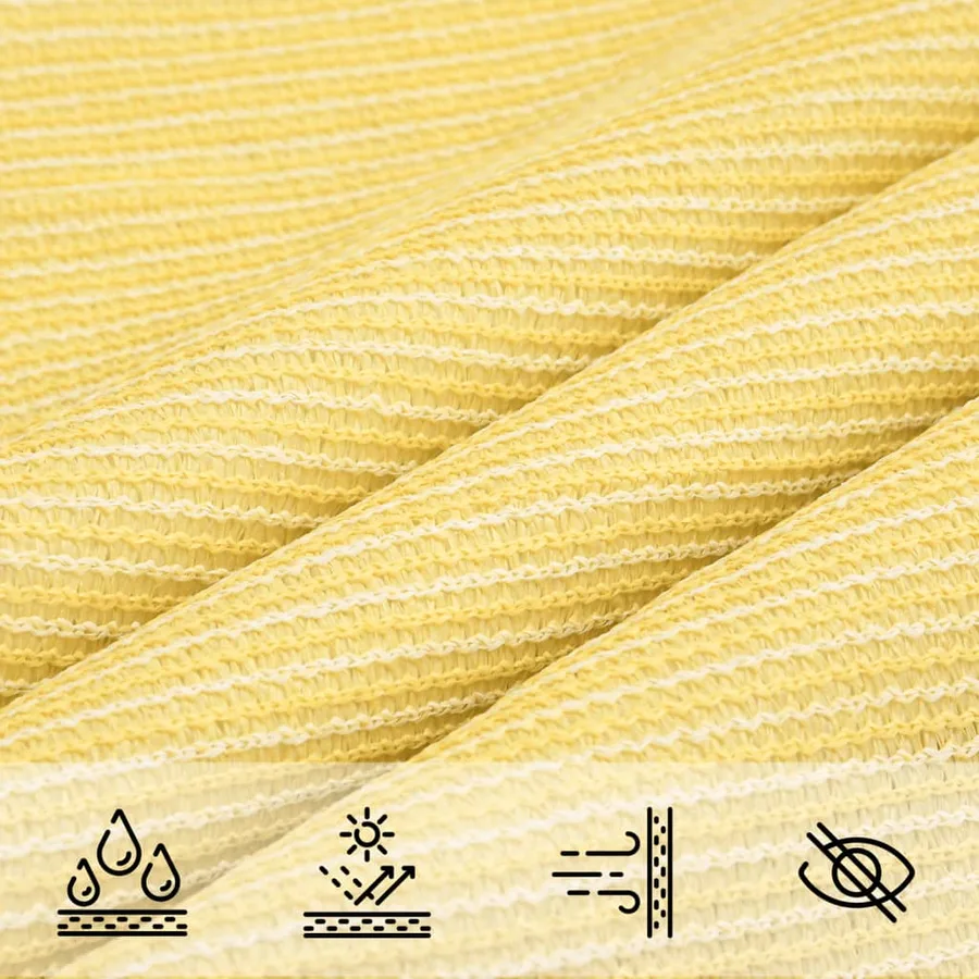 Voile d'ombrage 160 g/m² Beige 4x5 m PEHD - 5