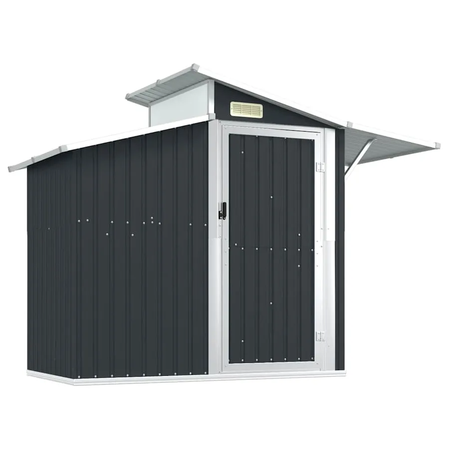 Abri de jardin Anthracite 270x130x208,5 cm Acier galvanisé - 2