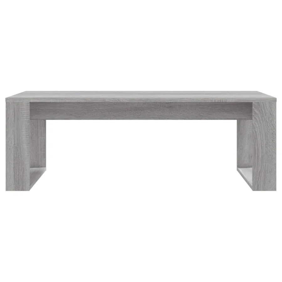 Table basse sonoma gris 102x50x35 cm bois d'ingénierie - 4