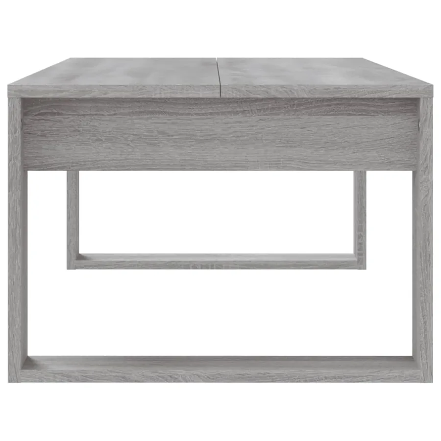 Table basse sonoma gris 102x50x35 cm bois d'ingénierie - 5