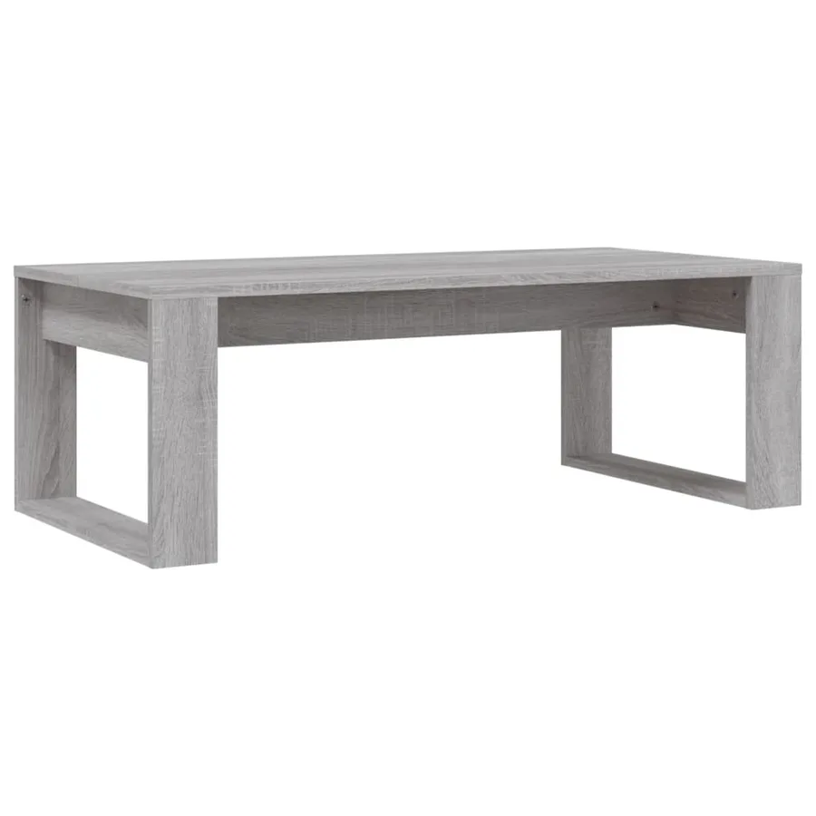 Table basse sonoma gris 102x50x35 cm bois d'ingénierie - 6