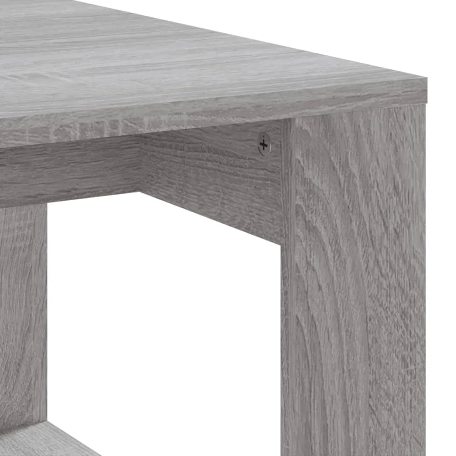 Table basse sonoma gris 102x50x35 cm bois d'ingénierie - 7