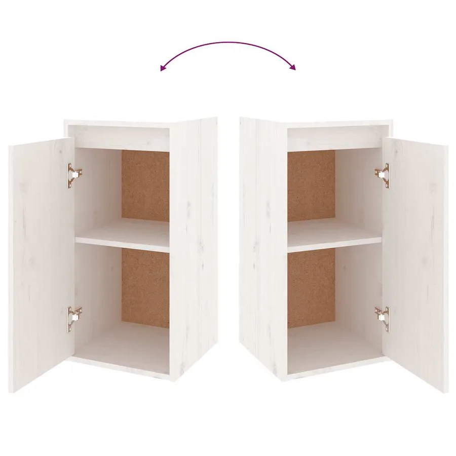 Meubles TV 6 pcs Blanc Bois massif de pin - 10