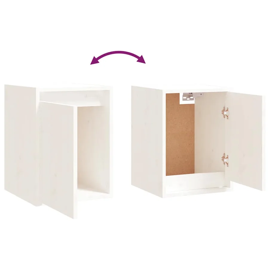 Meubles TV 6 pcs Blanc Bois massif de pin - 8