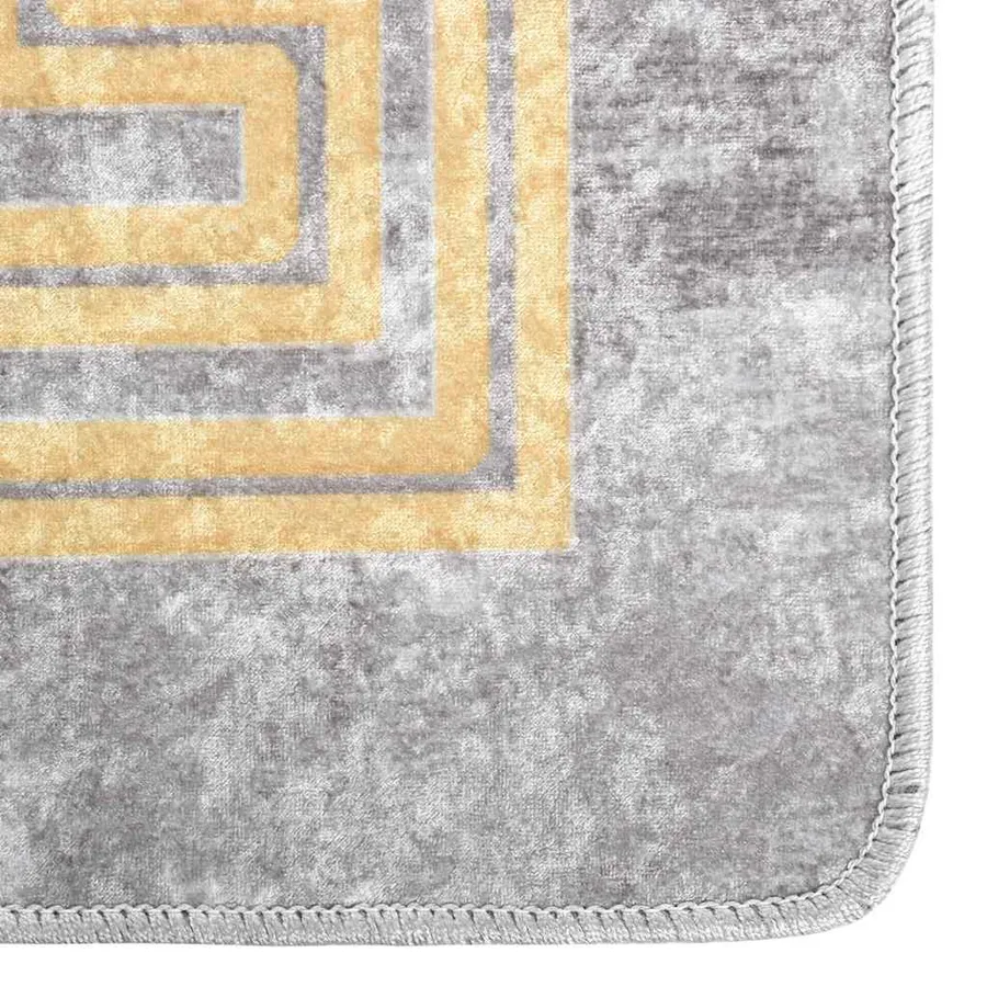 Tapis lavable 190x300 cm gris - 3