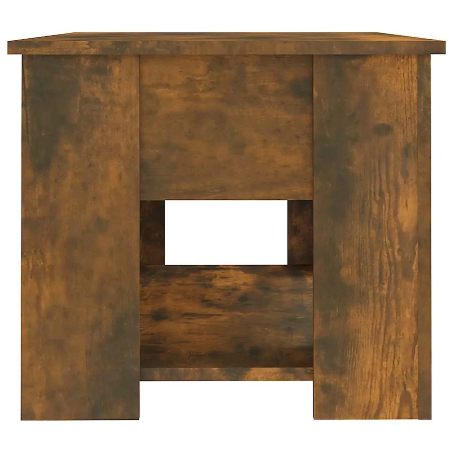 Table basse Chêne fumé 79x49x41 cm Bois d'ingénierie - 6