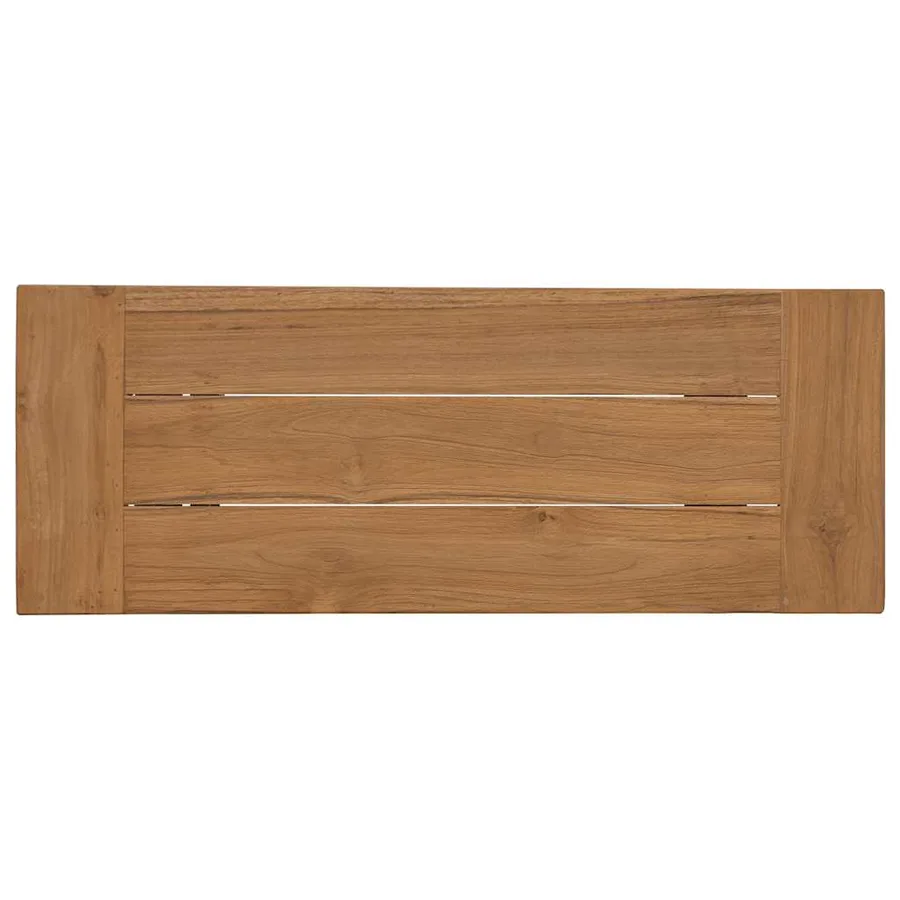 Banc 110 cm Bois massif de teck - 4